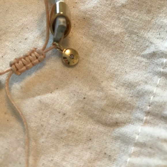 J Crew leather gold and beaded cuff - Picture 5 of 7